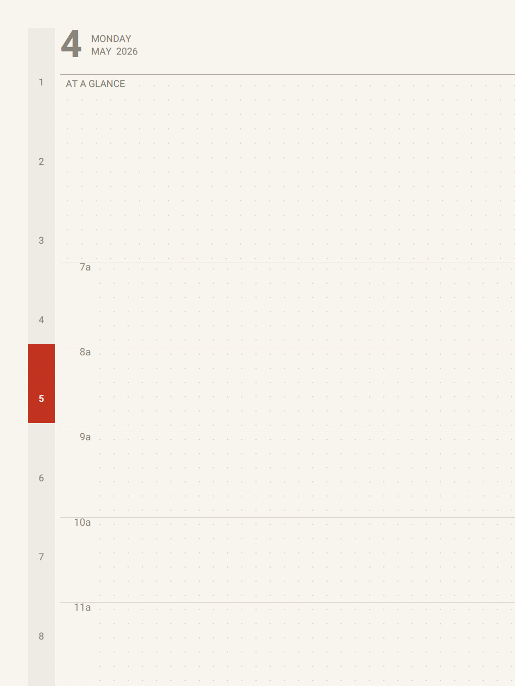 The Polite Fish Planner with techo-inspired thin-grid daily spread