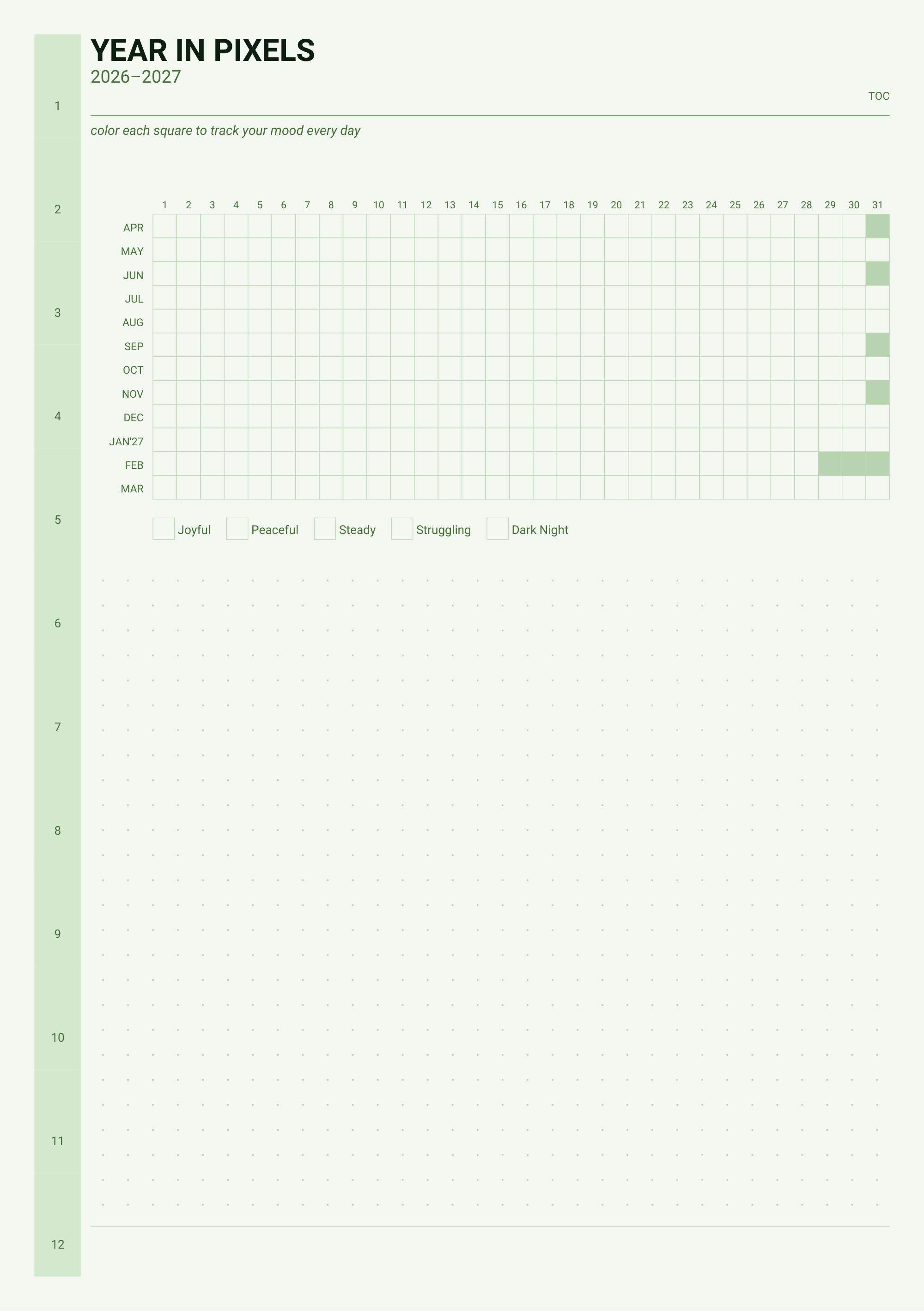 Year in Pixels faith mood map