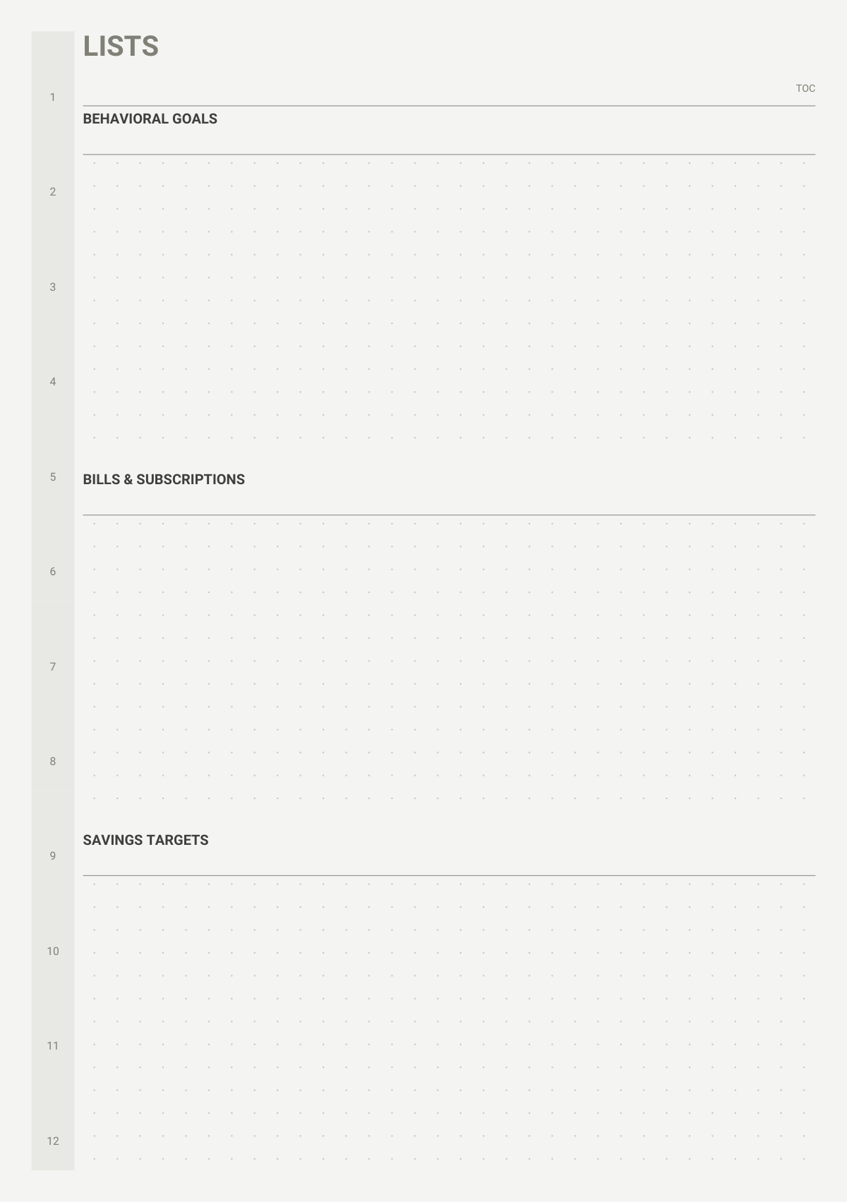 Bill tracker with due dates and paid checkboxes
