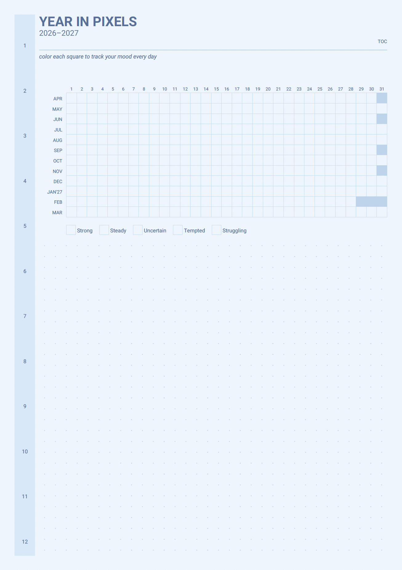Recovery Year in Pixels mood map
