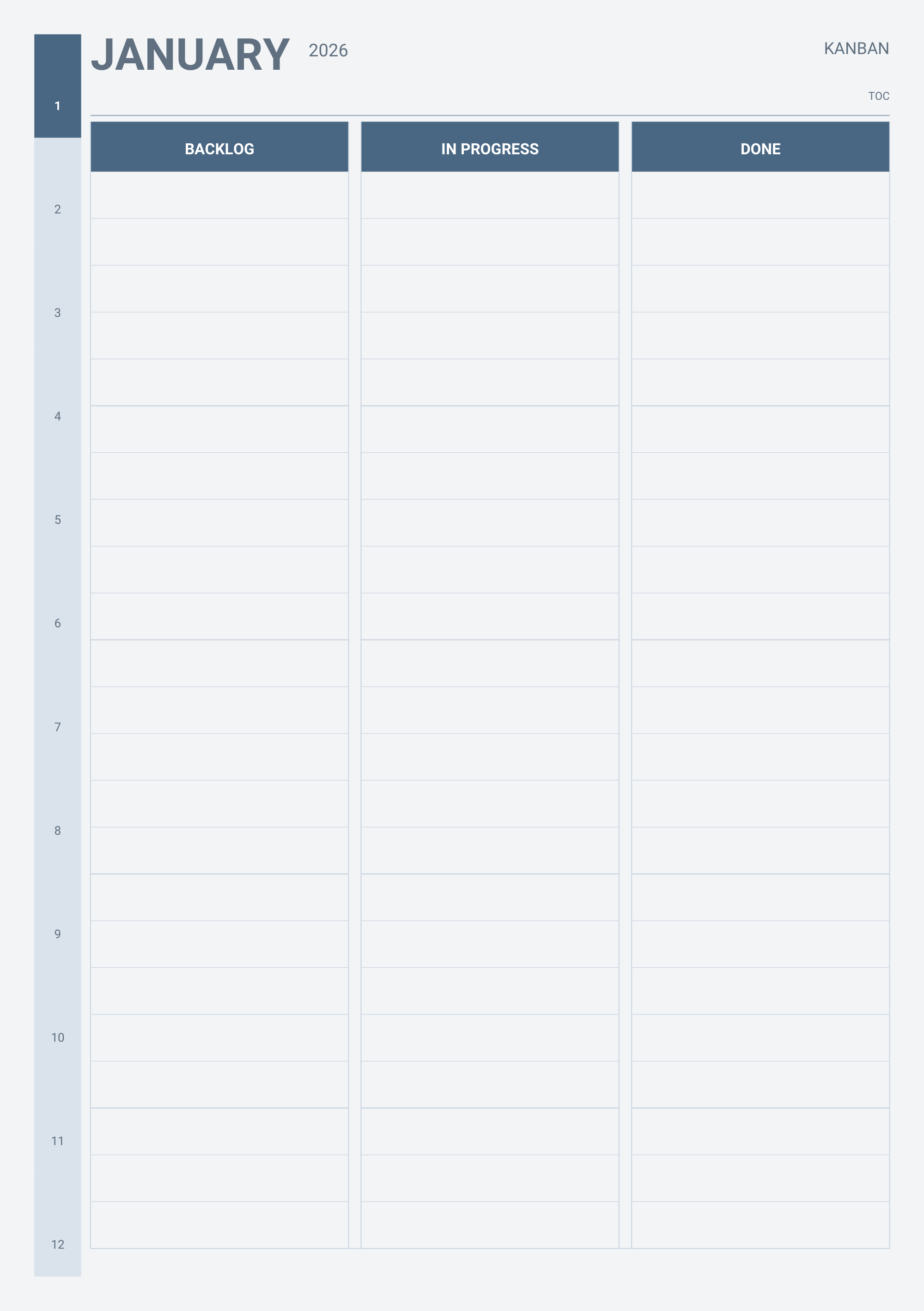 Project Kanban board