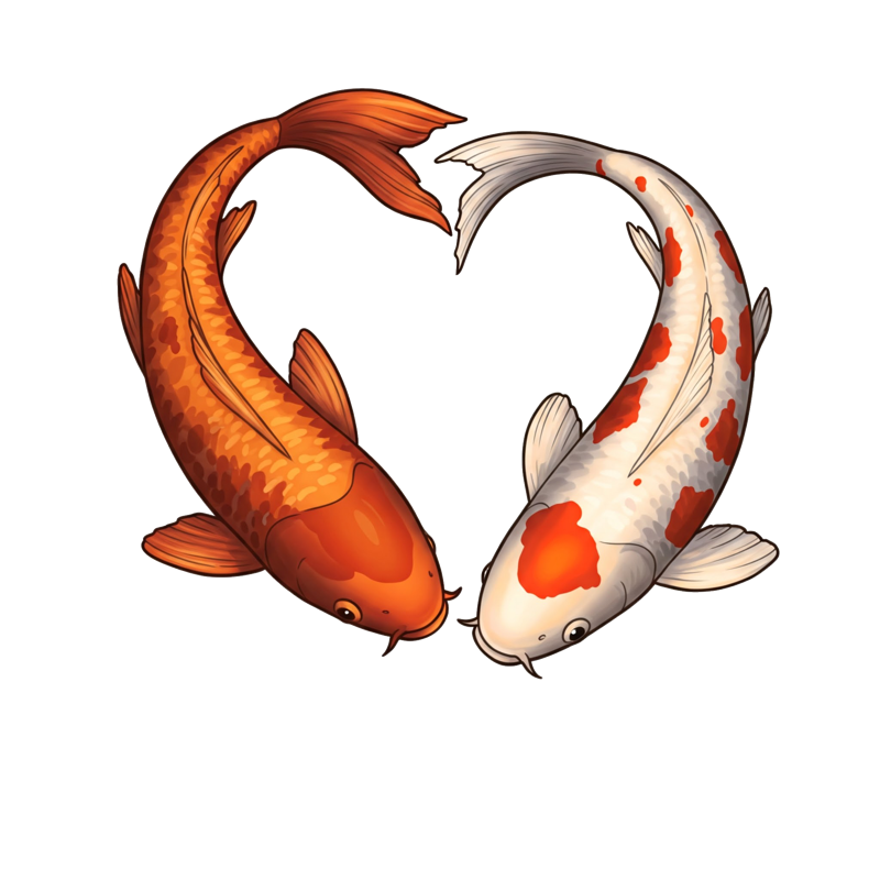 Polite Fish koi logo