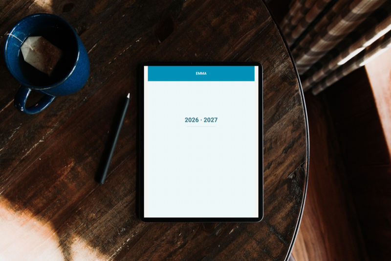 Academic Planner showing semester calendar